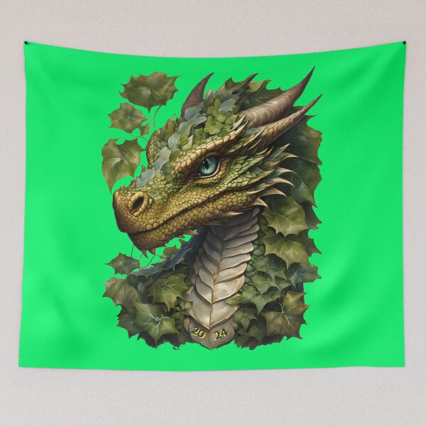 Item preview, Wood Dragon Luck and Prosperity: Year of the Dragon 2024 designed and sold by leyfinder.