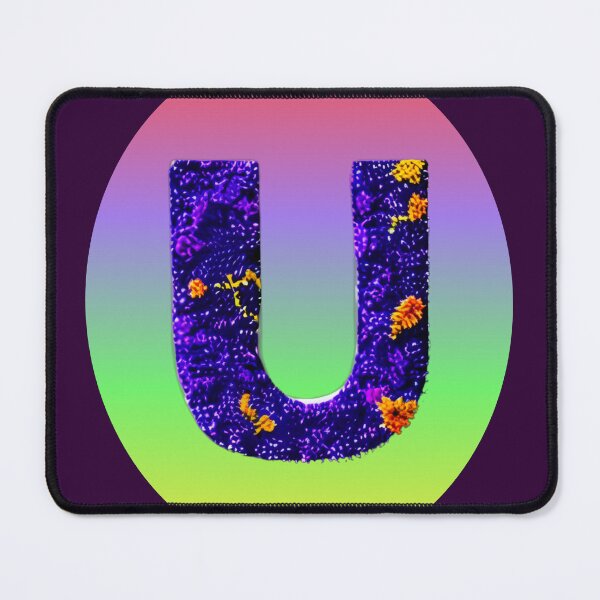 Item preview, letter U, monogram 2. typography collage. ABC art. gift 2024 designed and sold by Minibubb.