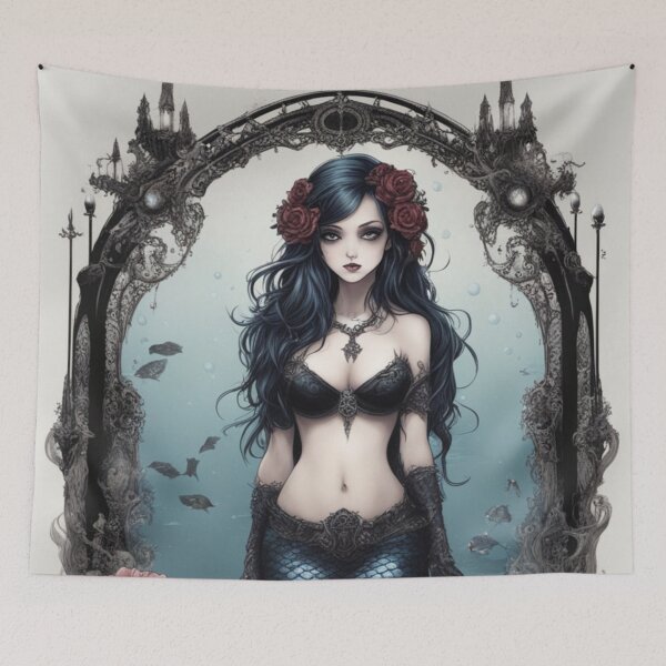 Item preview, Gothic Mermaid Under Black Arch designed and sold by CailaStyle.