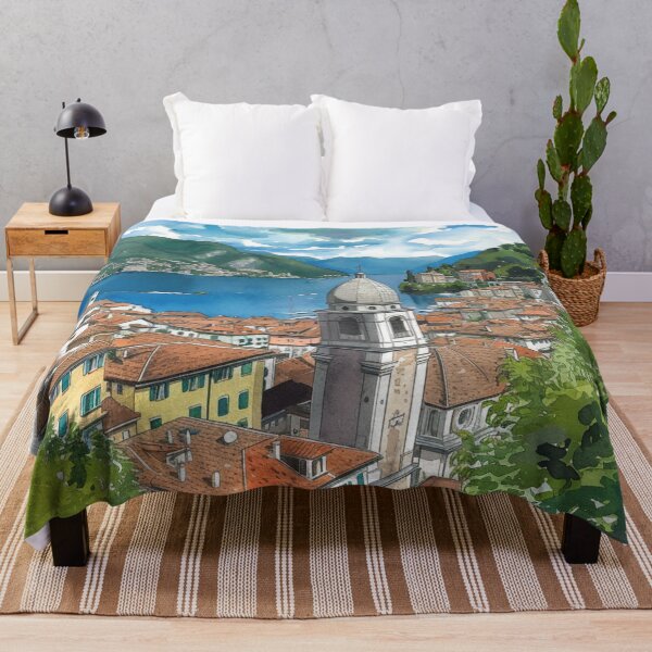 Item preview, Watercolor Design of Lugano - Switzerland  designed and sold by Sketch-Shack.