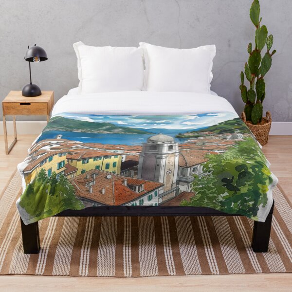 Item preview, Watercolor Design of Lugano - Switzerland  designed and sold by Sketch-Shack.