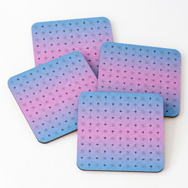 Item preview, #L072: Black Curve Lines On Pink And Blue Line Matrix Series designed and sold by FarStarL33.