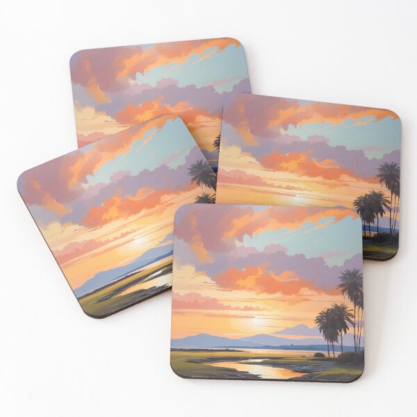 Item preview, Dusk's Palette: Tropical Sunset over the Estuary designed and sold by Vitalka-uk.