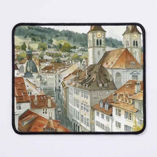 Item preview, Watercolor Design of St. Gallen - Switzerland designed and sold by Sketch-Shack.