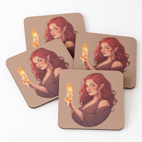 Item preview, Bryce Quinlan & Lehabah the Fire Sprite designed and sold by Speakeasy-Cafe.