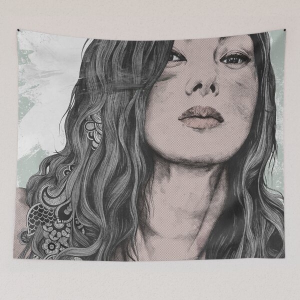 Item preview, untitled #91020 | zentangle japanese woman portrait designed and sold by Marco Paludet.