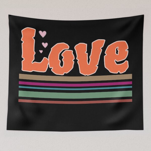 Item preview, Retro Colorful Love designed and sold by LemonFun.