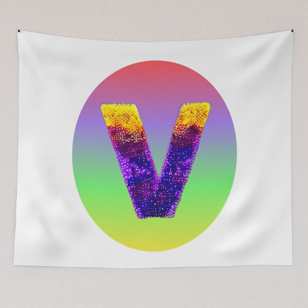 Item preview, letter V, monogram 3. typography collage. ABC art. gift 2024 designed and sold by Minibubb.