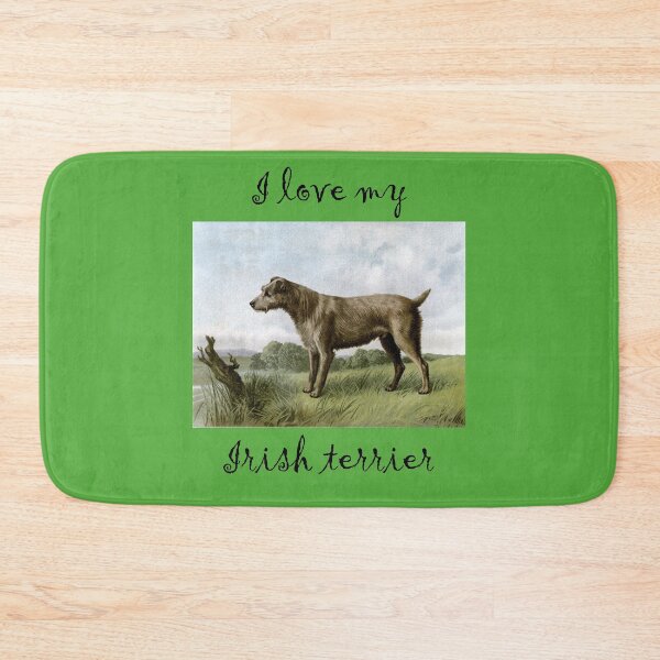 Item preview, I love my Irish Terrier Vintage Watercolor from Vero Shaw (1881) Illustrated Book of the Dog - black text designed and sold by ElegantTeaTime.