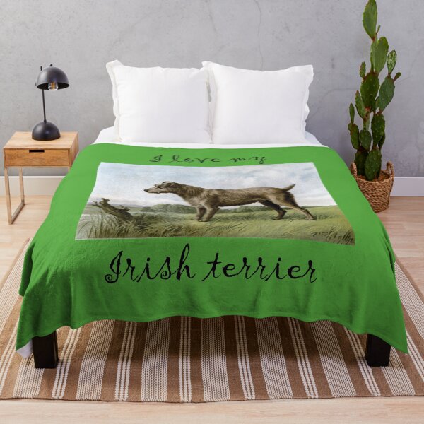 Item preview, I love my Irish Terrier Vintage Watercolor from Vero Shaw (1881) Illustrated Book of the Dog - black text designed and sold by ElegantTeaTime.