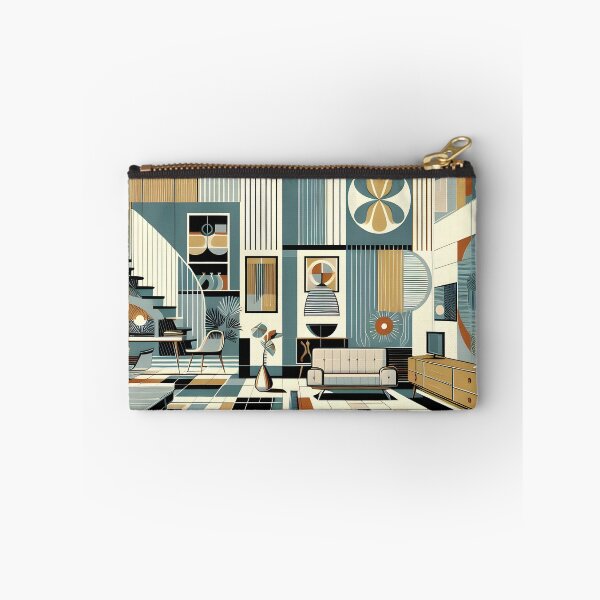 Item preview, Mid-century modern interior illustration pattern designed and sold by Inkstorm-London.