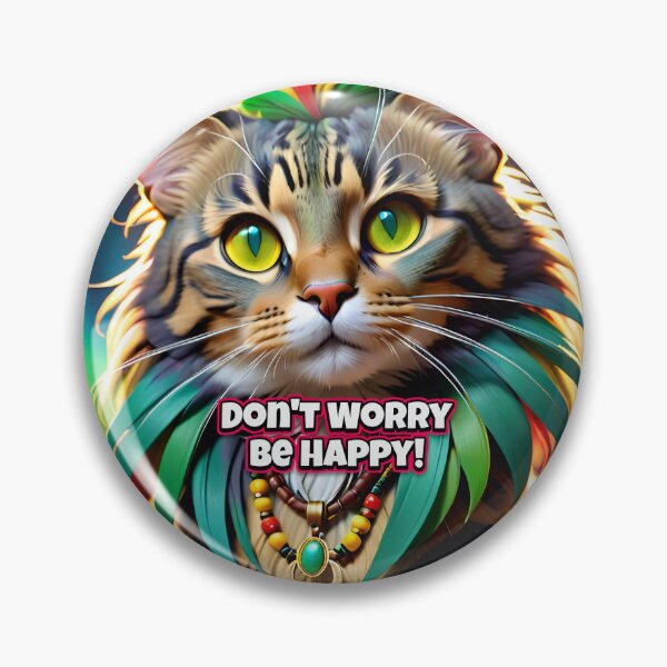 Artikelvorschau, Don't Worry Be Happy Rasta Cat entworfen und verkauft von TheArtOfPat.