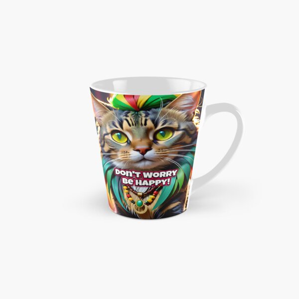 Artikel-Vorschau von Don't Worry Be Happy Rasta Cat, designt und verkauft von TheArtOfPat.
