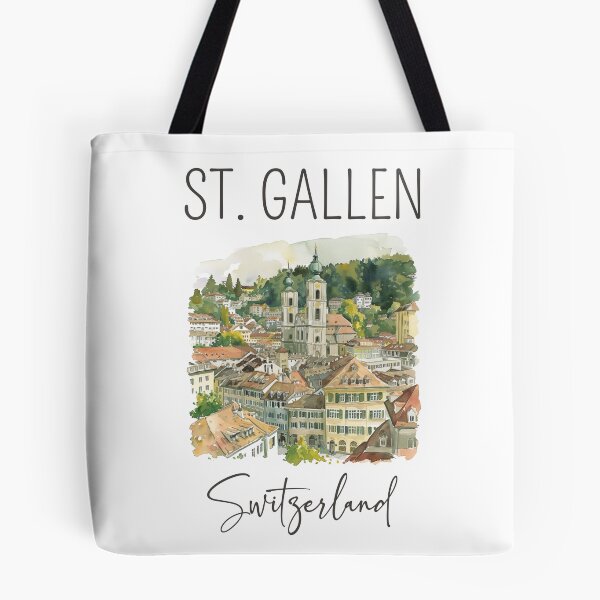 Item preview, Watercolor Design of St. Gallen - Switzerland  designed and sold by Sketch-Shack.