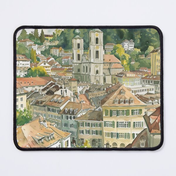 Item preview, Watercolor Design of St. Gallen - Switzerland designed and sold by Sketch-Shack.