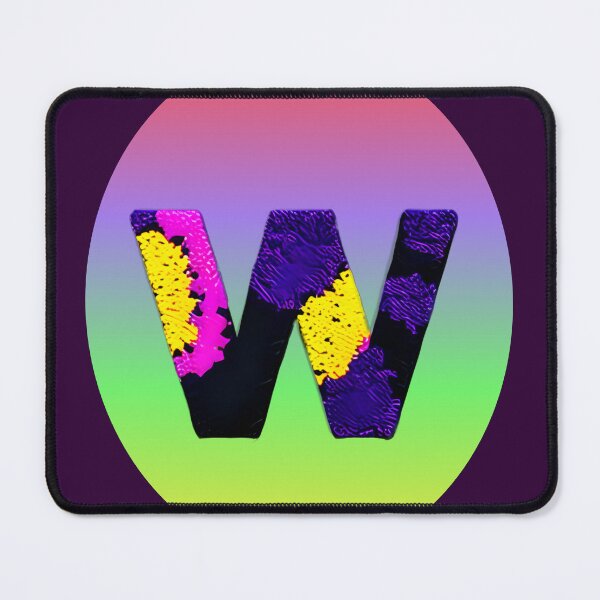 Item preview, letter W, monogram . typography collage. ABC art. gift 2024 designed and sold by Minibubb.