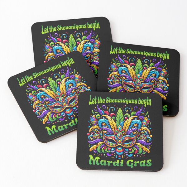 Item preview, Let The Shenanigans Begin - Mardi Gras designed and sold by SeledineArt.
