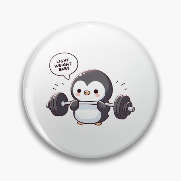 Item preview, Powerlifting: Cute Penguin designed and sold by LemuellTrends.