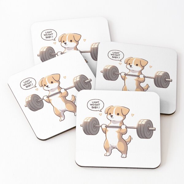 Item preview, Powerlifting: Cute Dog designed and sold by LemuellTrends.