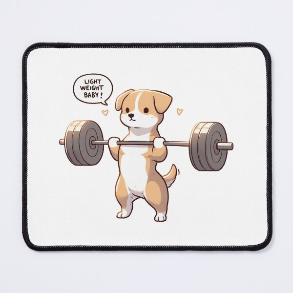 Item preview, Powerlifting: Cute Dog designed and sold by LemuellTrends.