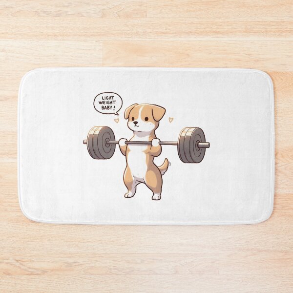 Item preview, Powerlifting: Cute Dog designed and sold by LemuellTrends.