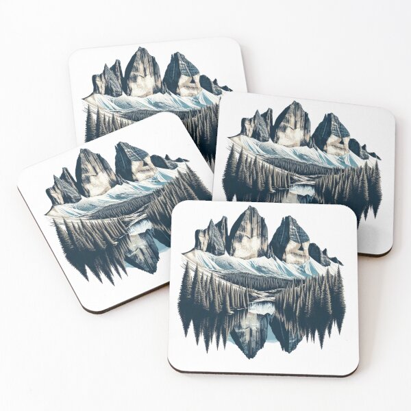 Item preview, Tre Cime di Lavaredo Drei Zinnen - Dolomiti Dolomites Mountains Trees Lake designed and sold by SlothcoreVibes.