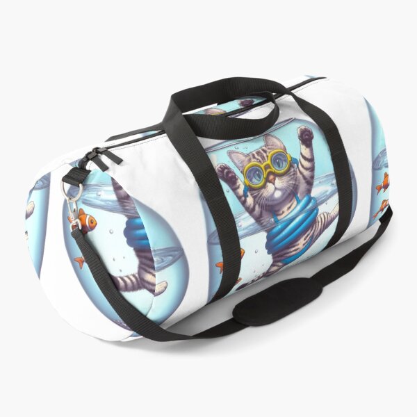 Item preview, Feline Aquatics: Goggles, Floatie, and a Splash of Purrs! designed and sold by AI-Only Creations.