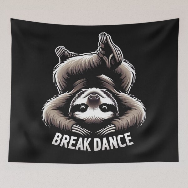 Item preview, Breakdance sloth designed and sold by MiroArtAbstra.