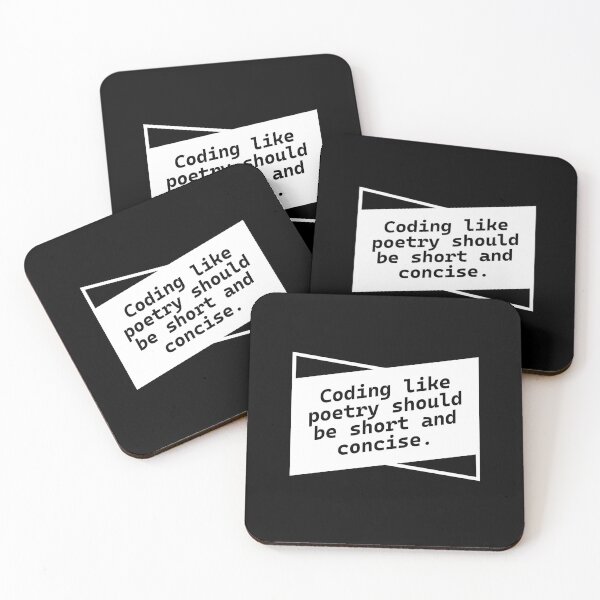Item preview, Programming Poetry Typography - Short and Concise Coding Quote designed and sold by KOURCHAL ART.
