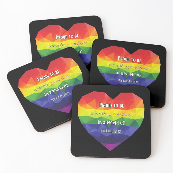 Item preview, Proud to be a walking rainbow in a world of black and white. designed and sold by UnCoverDesign.