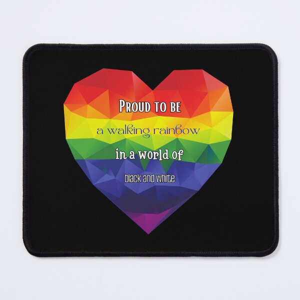 Item preview, Proud to be a walking rainbow in a world of black and white. designed and sold by UnCoverDesign.