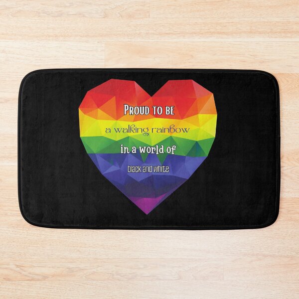 Item preview, Proud to be a walking rainbow in a world of black and white. designed and sold by UnCoverDesign.