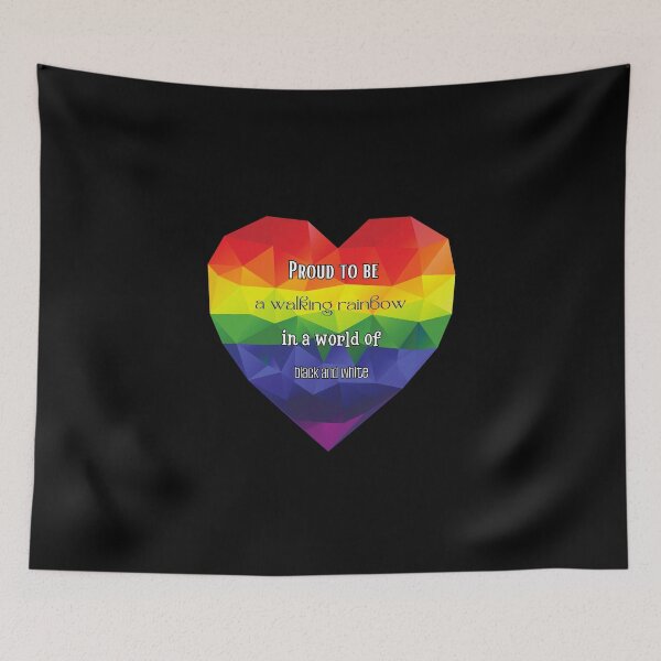 Item preview, Proud to be a walking rainbow in a world of black and white. designed and sold by UnCoverDesign.