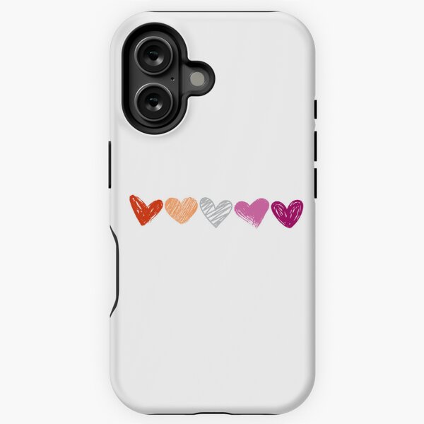 Artikel-Vorschau von Lesbian Pride Hearts, designt und verkauft von chaoswitchshop.