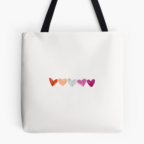 Item preview, Lesbian Pride Hearts designed and sold by chaoswitchshop.