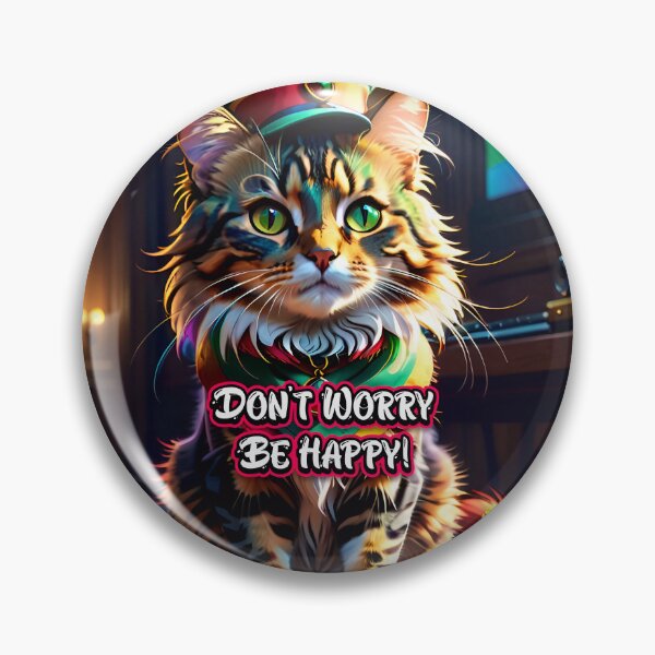 Artikelvorschau, Don't Worry Be Happy Rasta Cat entworfen und verkauft von TheArtOfPat.