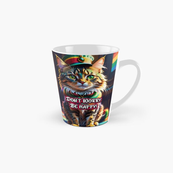 Artikel-Vorschau von Don't Worry Be Happy Rasta Cat, designt und verkauft von TheArtOfPat.