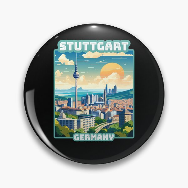 Item preview, Architectural landscape of Stuttgart, Germany. Beautiful travel design. designed and sold by Unitepeople.