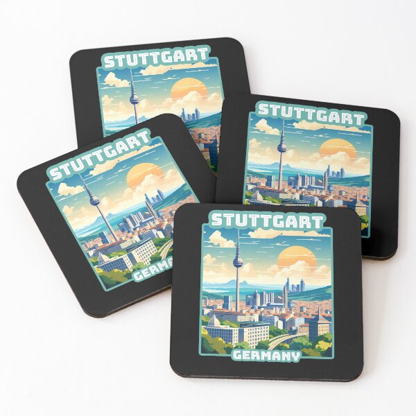 Item preview, Architectural landscape of Stuttgart, Germany. Beautiful travel design. designed and sold by Unitepeople.