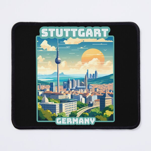 Item preview, Architectural landscape of Stuttgart, Germany. Beautiful travel design. designed and sold by Unitepeople.