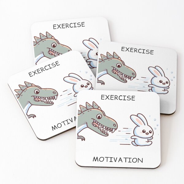 Item preview, Exercise Motivaiton: Cute Rabbit designed and sold by LemuellTrends.