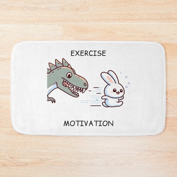 Item preview, Exercise Motivaiton: Cute Rabbit designed and sold by LemuellTrends.