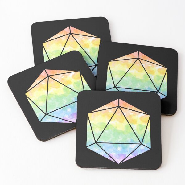 Item preview, Watercolor Rainbow D20 designed and sold by J A Flanagan.