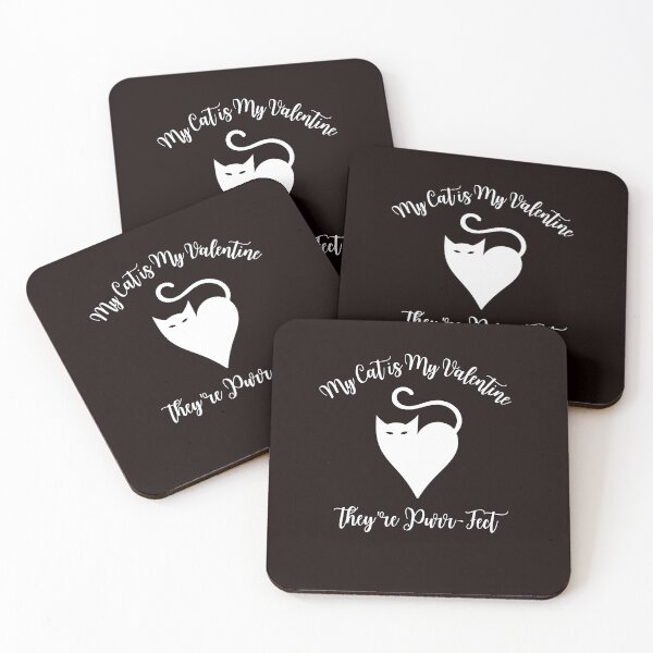Item preview, My cat is my valentine, and they're purr-fect, Funny Valentine's quote for cat Lovers and Valentine's Day  designed and sold by CHAMSSTORE.