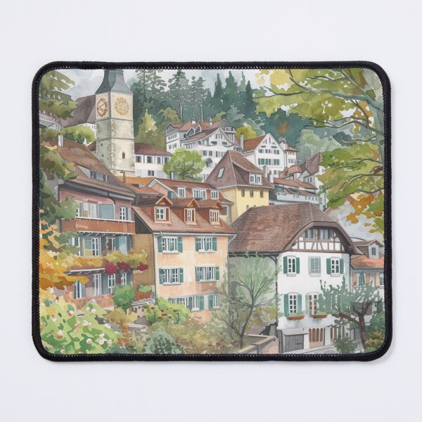 Item preview, Watercolor Design of Winterthur - Switzerland designed and sold by Sketch-Shack.