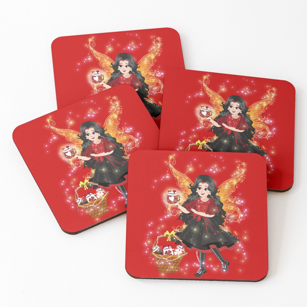 Item preview, Coasters (Set of 4) designed and sold by FairyBookClub.