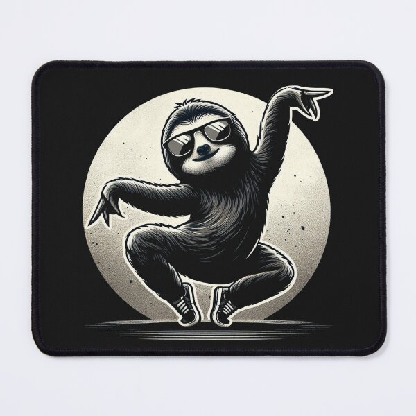 Item preview, Breakdance sloth designed and sold by MiroArtAbstra.