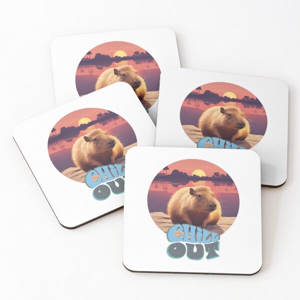 Item preview, Cute Baby Capybara Pet ‘Chill Out’, Gifts For Animal Lovers  designed and sold by Cuteanimalgifts.