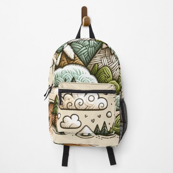 Item preview, Mountain Landscape - Doodle Wooden Art designed and sold by lukaszk01.