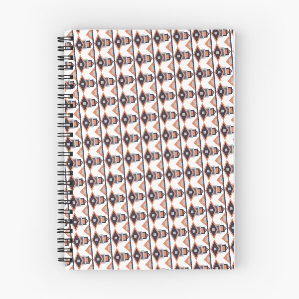 Item preview, Orange & White Contrasting Geometry Seamless Continuous Pattern Textile  designed and sold by Alchemy-A-La-G.